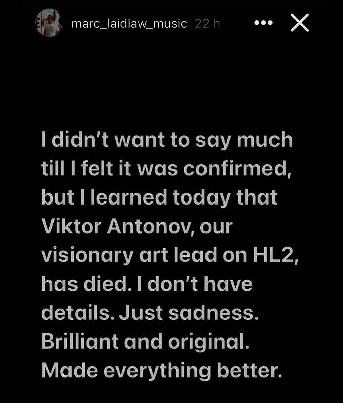 Marc Laidlaw证实消息的截图