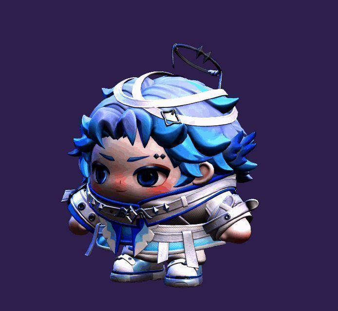 小天使银蓝形象图