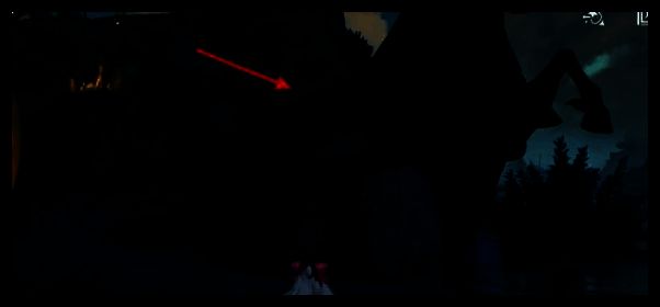 西北方向箭头处画面