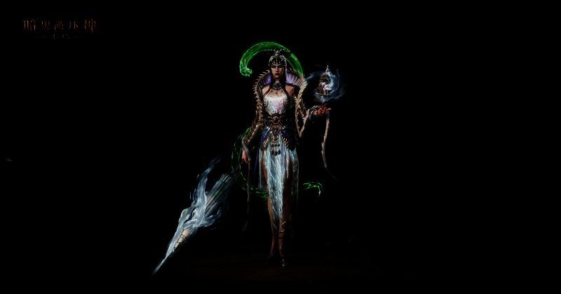 《暗黑破坏神:不朽》女角色穿着蛇年限定传奇时装图