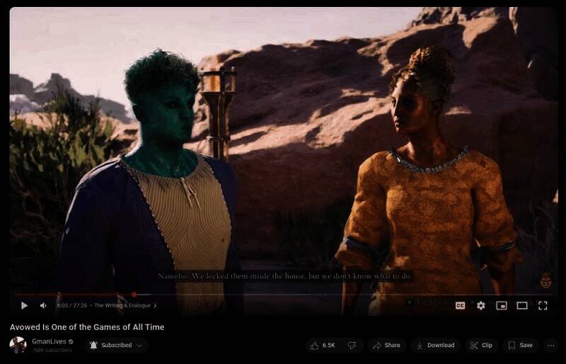 《宣誓》NPC画面示例一