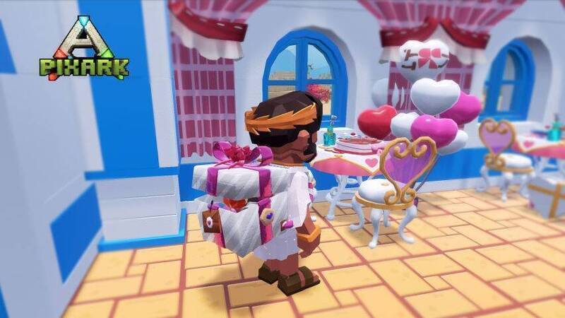 《方块方舟》使用背包道具后的角色画面