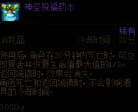 神圣祝福药水游戏物品展示