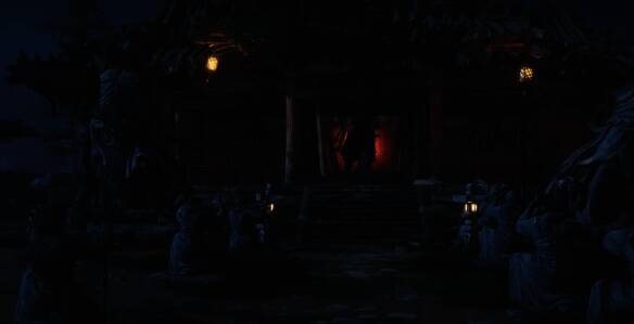 前往将军祠并调整时间到子时触发动画