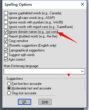 EndNote取消忽略域名勾选界面图