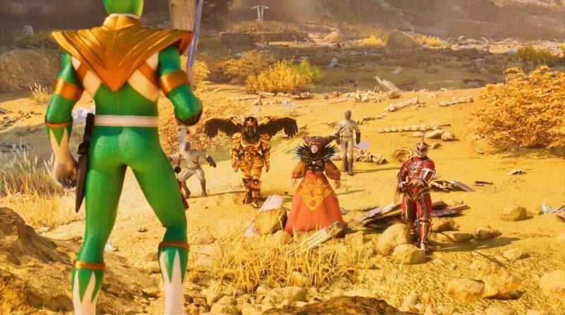 《方舟:生存飞升》与《恐龙战队》联动战甲及武器画面