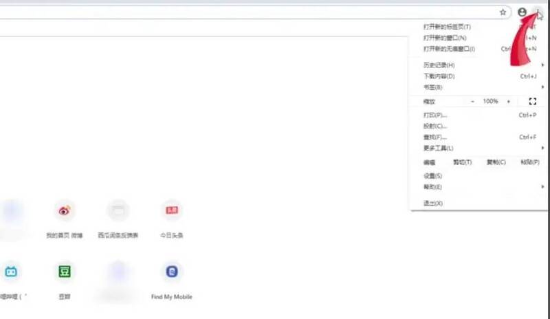 Google浏览器点击设置的页面图片