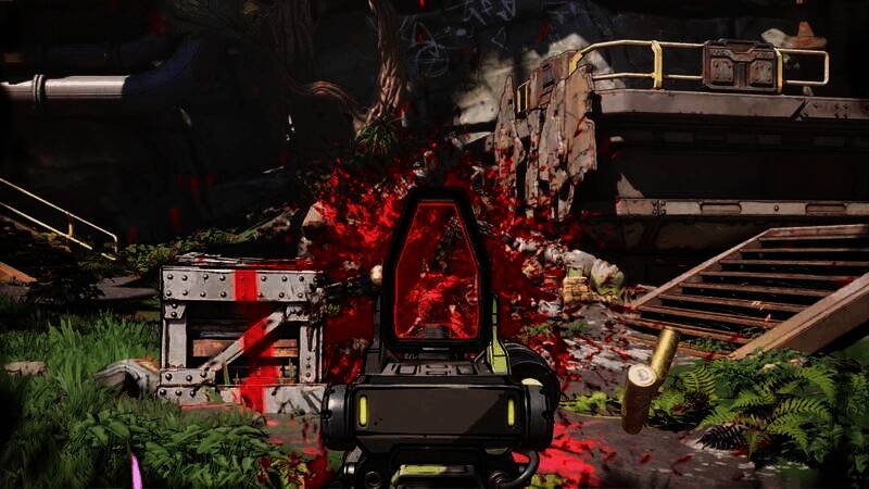 《无主之地4》血腥断肢画面