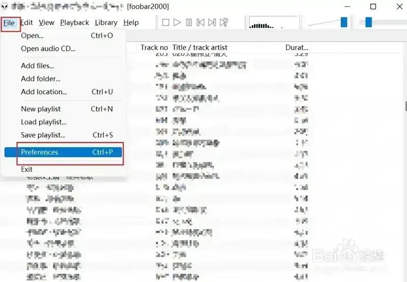 Foobar2000操作界面1