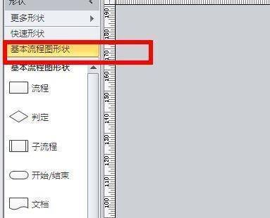 选择基本流程图形状界面图