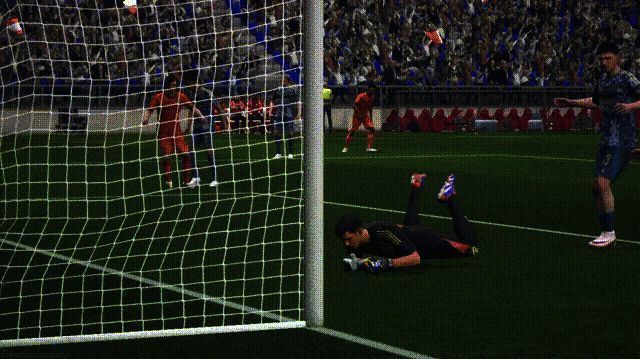 范巴斯滕无定型射门动图