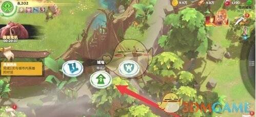 万龙觉醒城墙功能栏升级选项图片