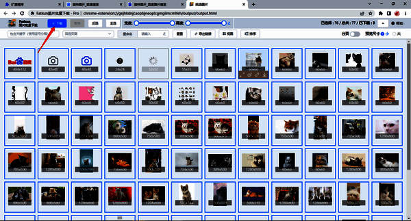 点击下载按钮的界面图