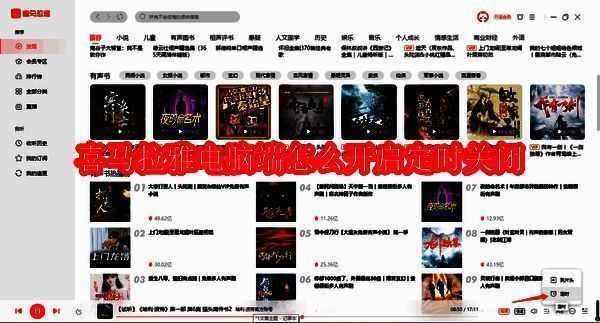 喜马拉雅电脑端相关界面图片