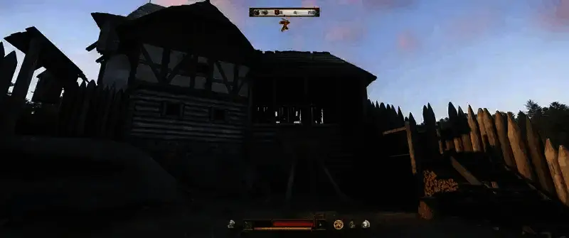 《天国:拯救2》游戏中拿石头的场景