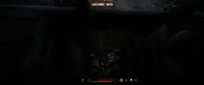 《天国:拯救2》游戏中丢石头砸敌人的场景