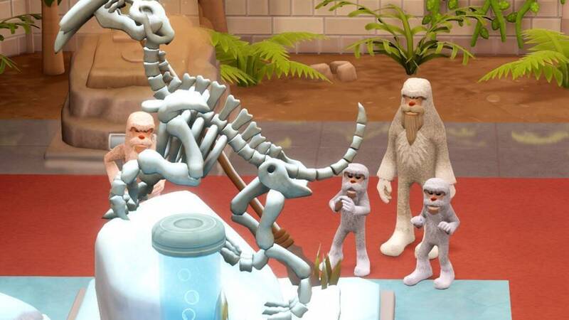 野人在博物馆场景图