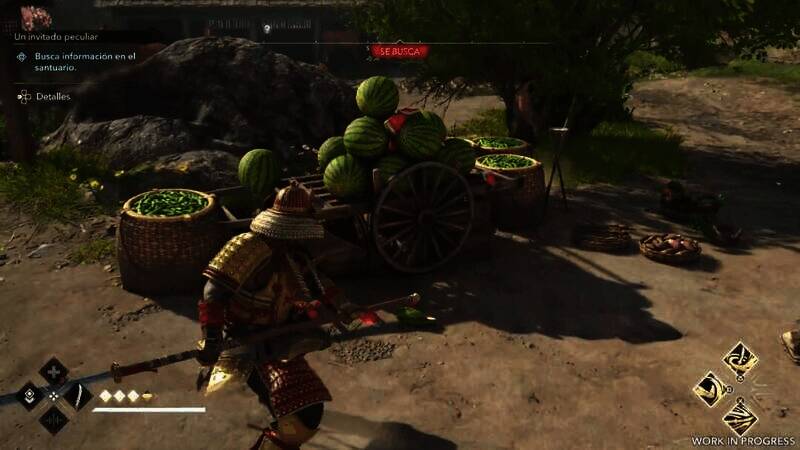 《刺客信条:影》弥助砍西瓜视频截图4