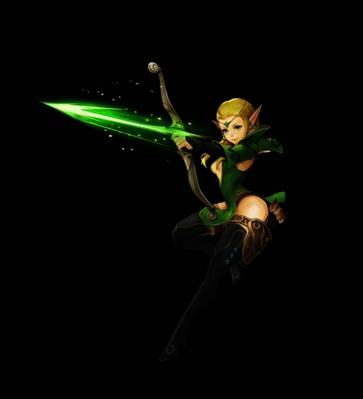 精灵族英雄及弓手团相关画面