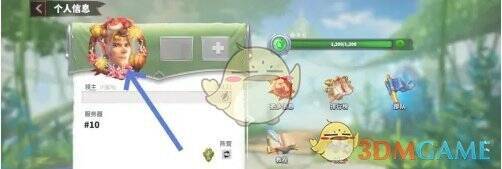 万龙觉醒个人信息页点击头像操作图