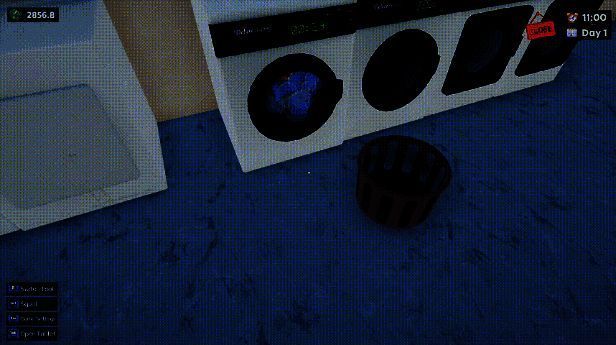 洗衣店处理脏衣服画面