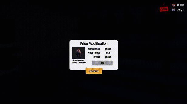 洗衣店货架摆放商品画面