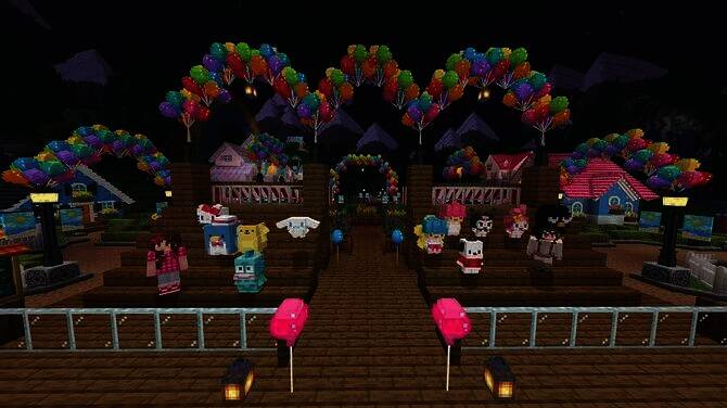 三丽鸥萌宠与玩家互动画面