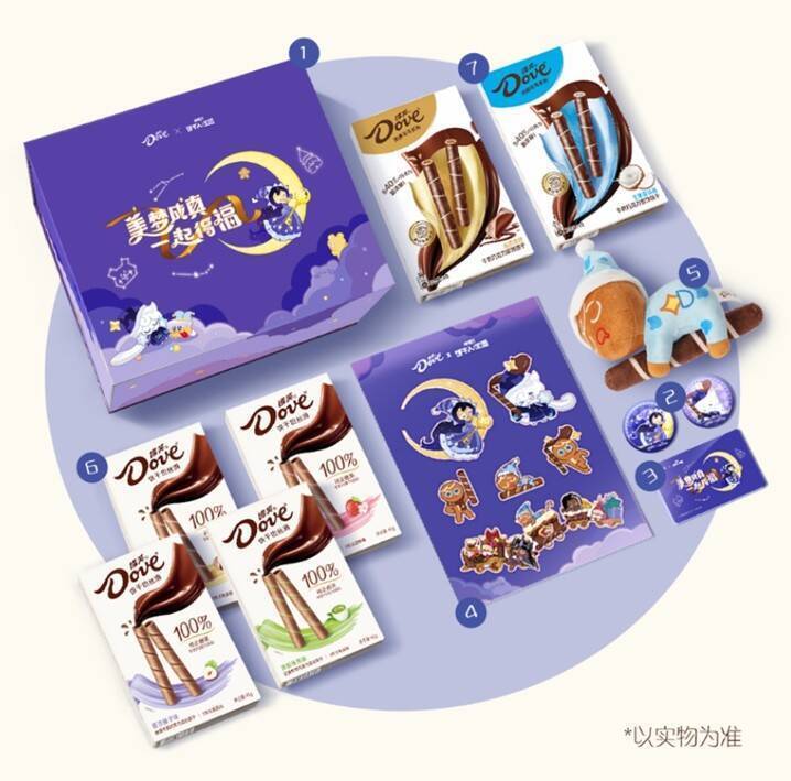 《饼干人王国》与德芙联动产品画面