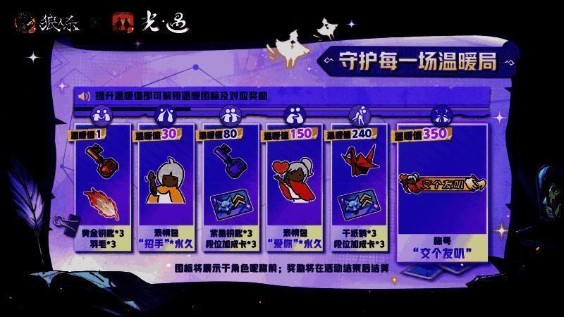 狼人杀温暖值系统介绍图