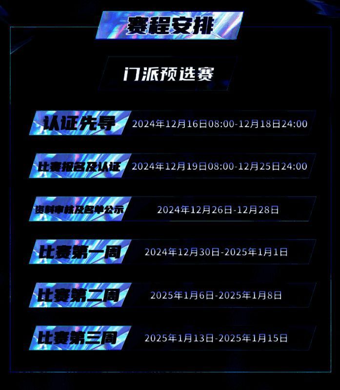 狼人杀门派联赛赛程图