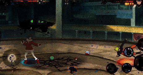 雏田坐雪橇送礼物的动图