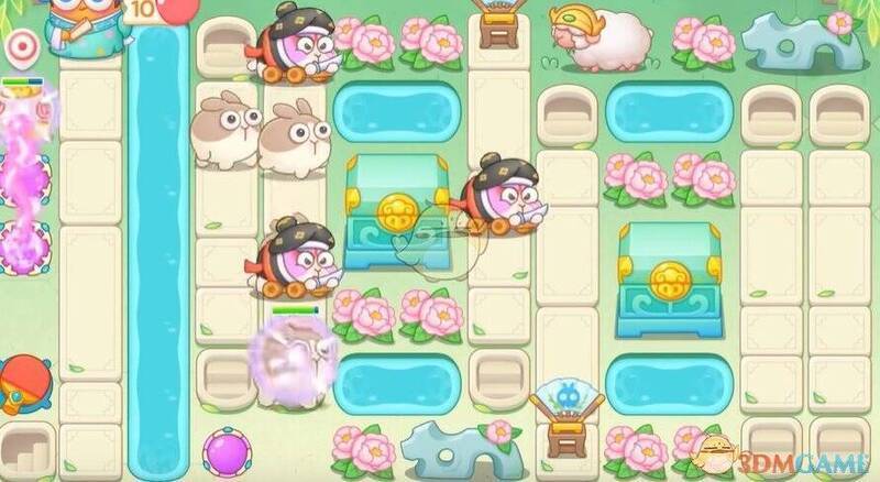 保卫萝卜4梁波波与祝秋秋第86关开局放置炮塔图