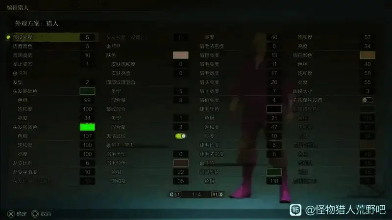 《怪物猎人:荒野》小丑捏脸数据图3