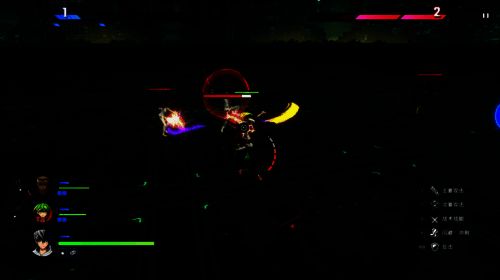 《战极死游》战斗操作标识画面