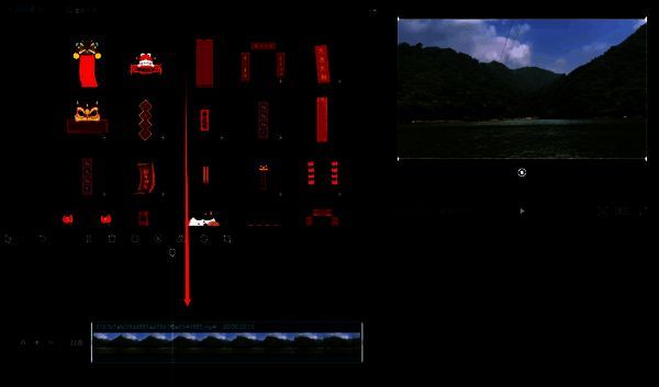 剪映添加春联到时间轴界面图