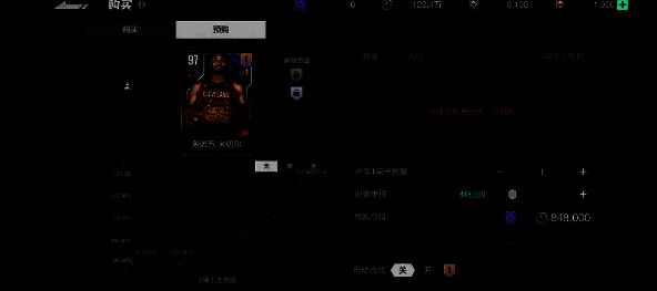 美职篮全明星交易市场预购功能界面