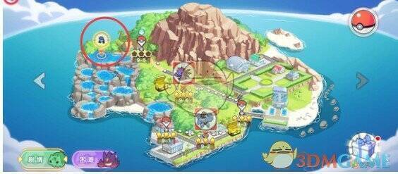 地图常驻精灵捕捉画面