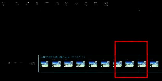 时间线添加关键帧位置操作图