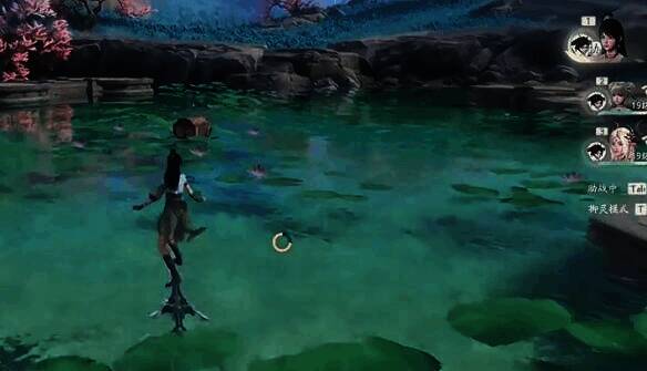 湖中的图片,有宝箱位置示意