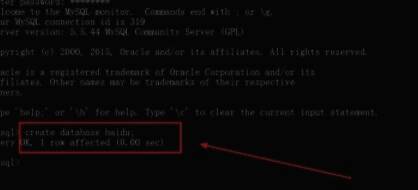 创建数据库的语句示例