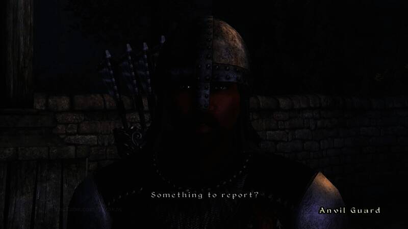 《宣誓》与《上古4》NPC互动对比图