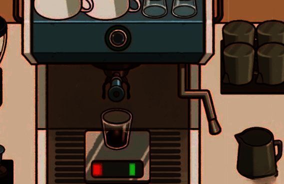 游戏中萃取咖啡液画面