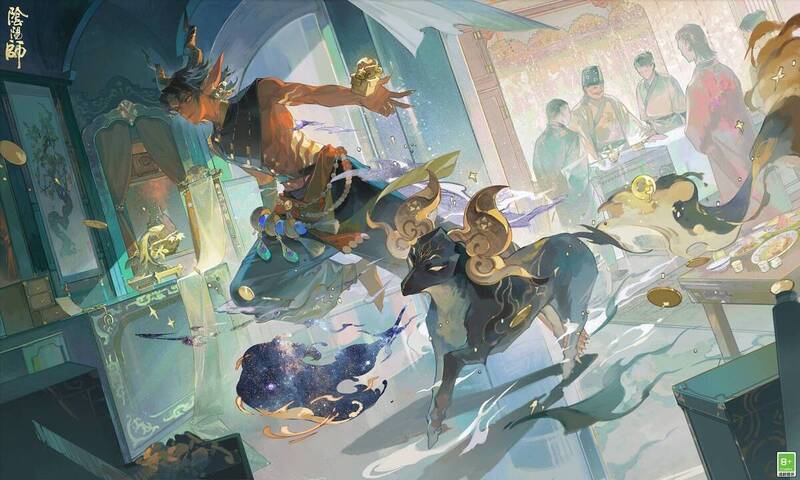 阴阳师鬼金羊精美插画3