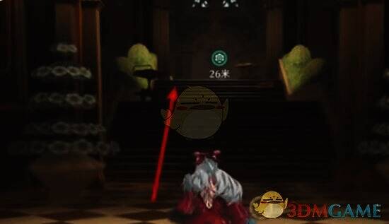 二楼向北楼梯及敌人位置图