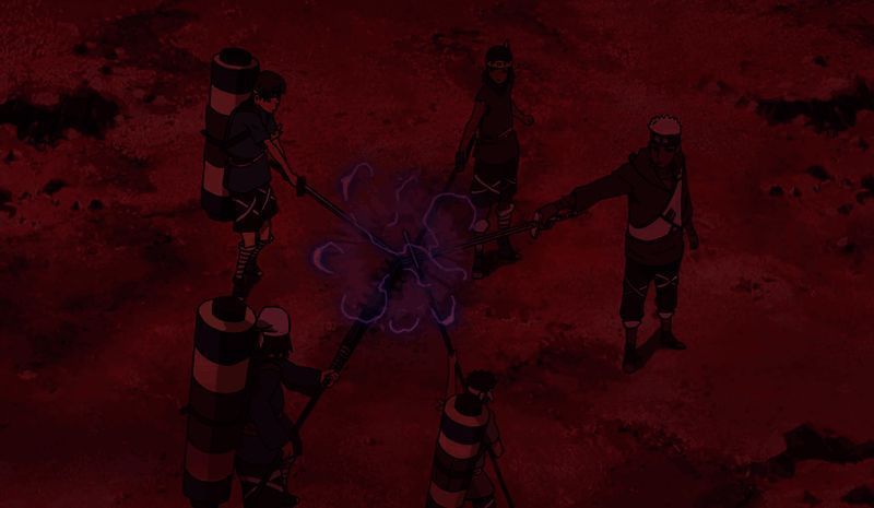 奥摩伊等人消灭白绝的画面