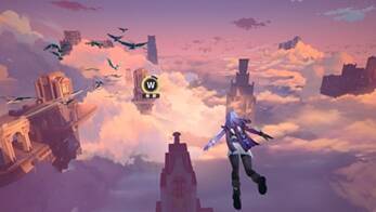 《代号二杠三》实机PV中主角在云雾间穿梭画面