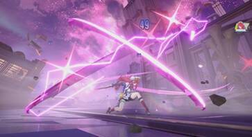 《代号二杠三》粉毛女性角色画面