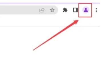 点击谷歌浏览器右上角用户图标弹出下拉菜单