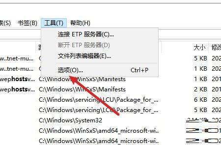 选择选项的界面截图