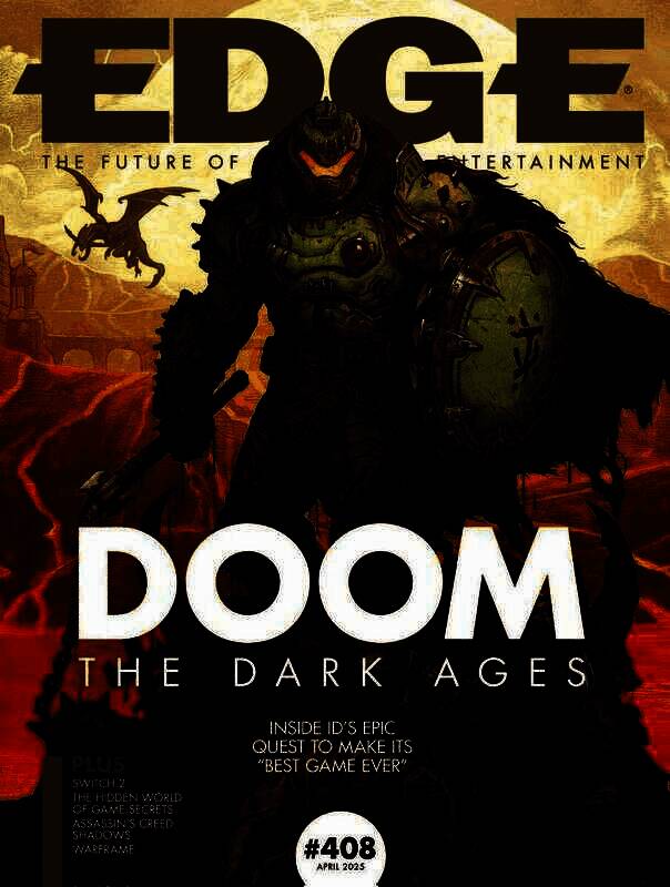 《毁灭战士:黑暗时代》Edge杂志封面,主角造型展示